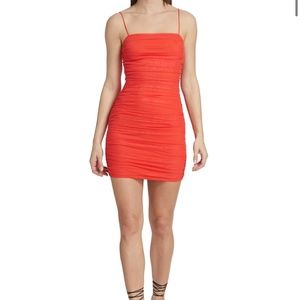 Alice + Olivia Cruz Ruched Mini Dress